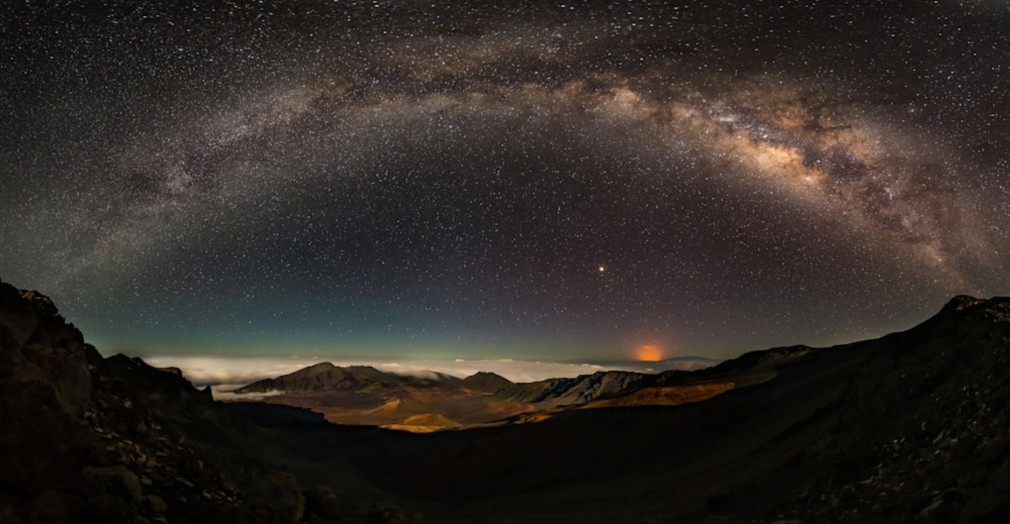 Moonlight in Haleakala Crater by Don Slocum