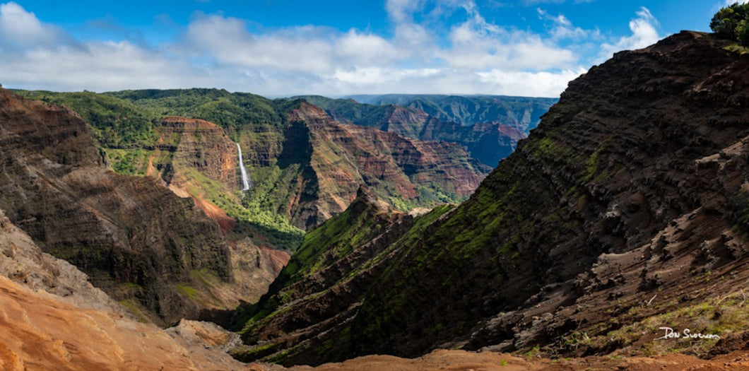 Waimea Canyon Waterfall by Don Slocum