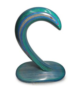Wood Sculpture "Dolphin in Wave" by Rock Cross