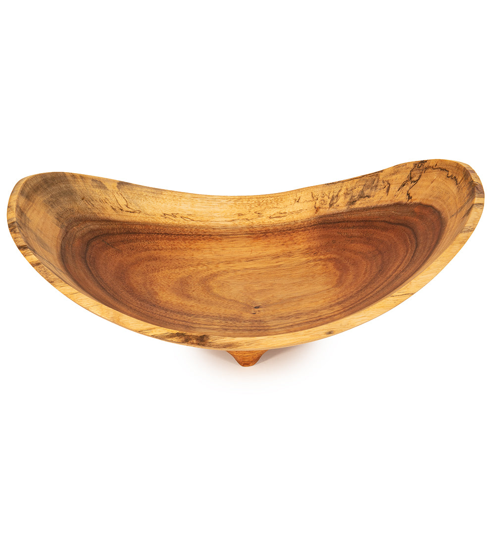 Natural Edge Maui Koa w/3 Carved Feet by Emiliano Arcaval