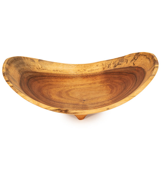 Natural Edge Maui Koa w/3 Carved Feet by Emiliano Arcaval