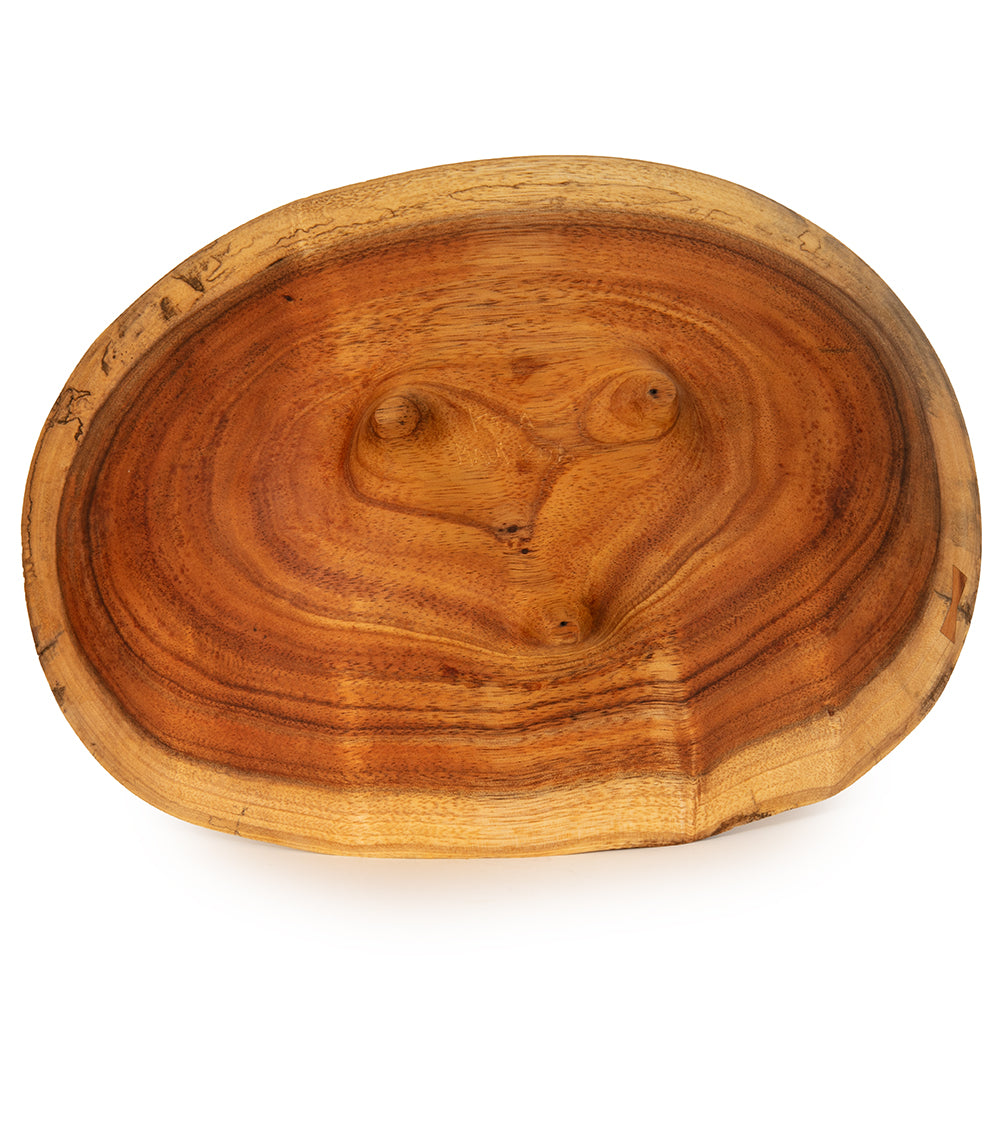Natural Edge Maui Koa w/3 Carved Feet by Emiliano Arcaval