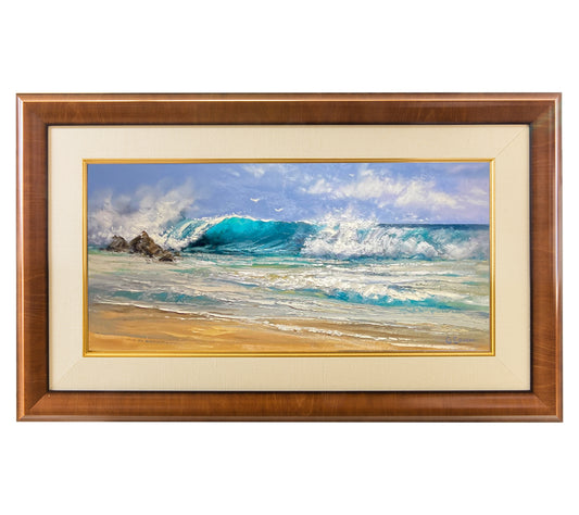 Original Painting: Roar of the Island Surf by George Eguchi