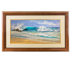Original Painting: Roar of the Island Surf by George Eguchi