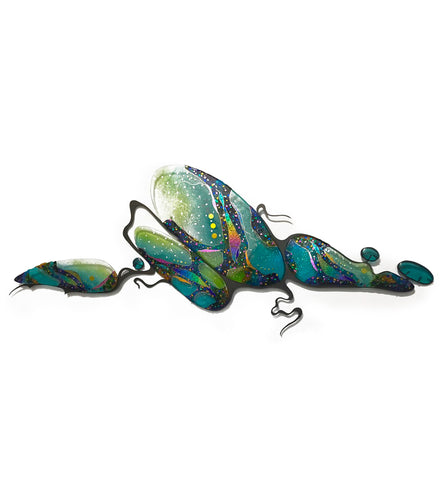 Concha gigante con soporte - Azul cobalto 