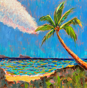 Palm and Cloud, Makena by Elizabeth Hird