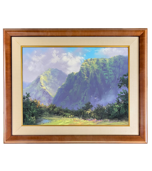 原画：ジョージ・エグチ作「浮かび上がる光、砕ける雲」