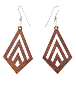 Koa Earrings "Arrowhead"