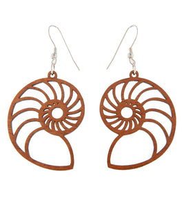 Koa Earrings "Shell"