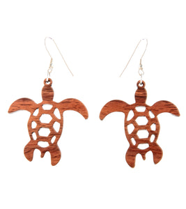 Koa Earrings "Honu"