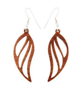 Koa Earrings "Wing"