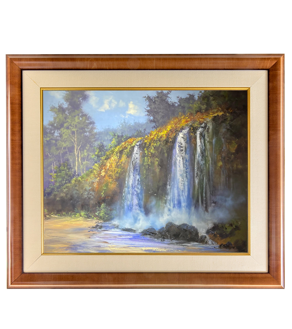 Original Painting: Falling into Sand & Sea by George Eguchi