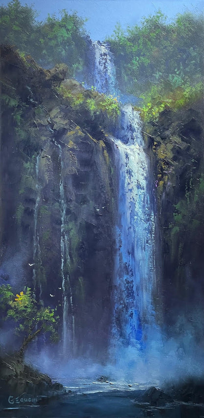 Original Painting: Falling Into Twilight by George Eguchi