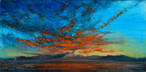 Fire in the Sky by Brandon Kralik, framed