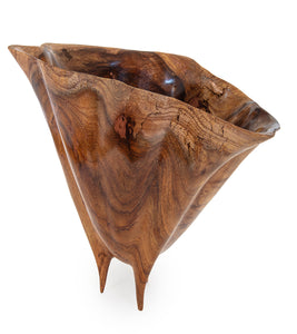 Carved Koa Vessel by Francisco Clemente