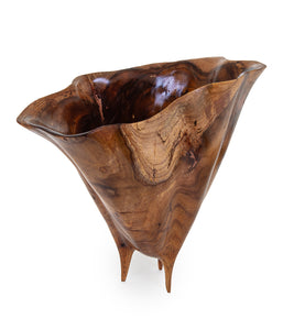 Carved Koa Vessel by Francisco Clemente
