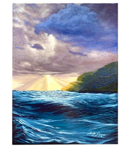 Original Painting "Hope Breaks Through" by Phillip Gagnon 7x9