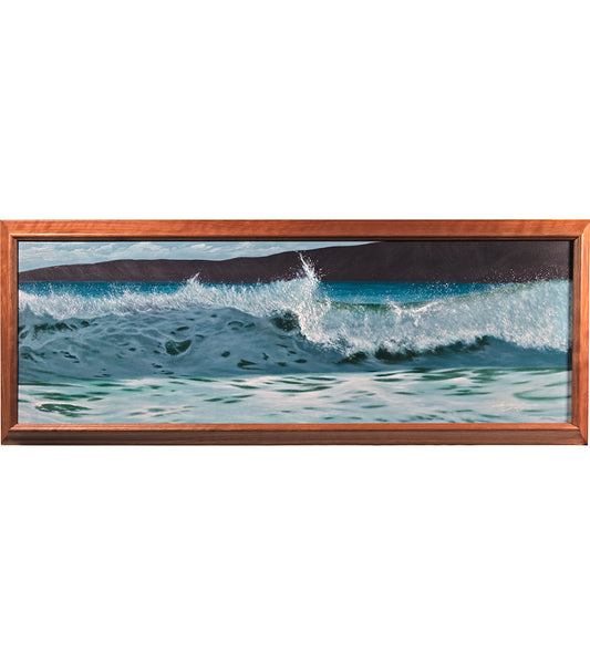 Original Painting "Wave (Secret Cove Welcome)" by Philip Gagnon 36x12
