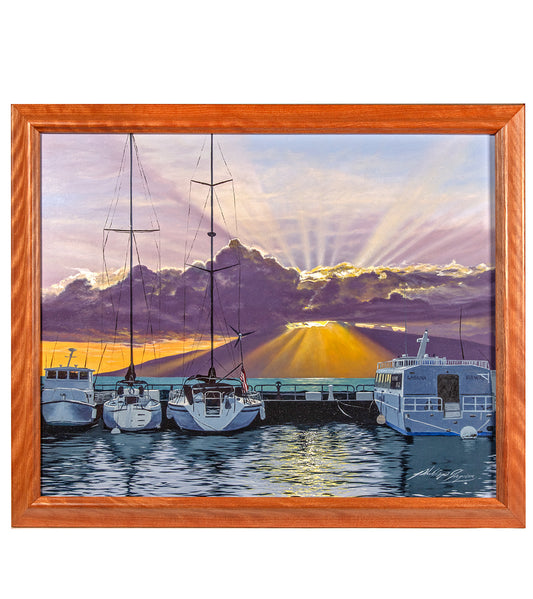 Original Painting "Waiting to Sail" by Philip Gagnon 20x16