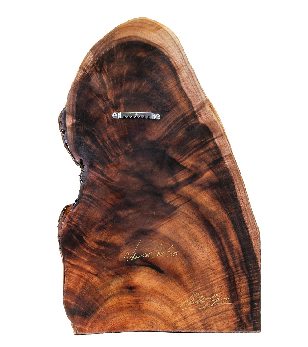 Original Painting on Koa "When the Sun Sets" by Philip Gagnon 11 x 17.5