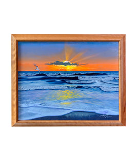 Original Painting "Serenity" by Philip Gagnon 20x16 supporting Maui fire relief efforts