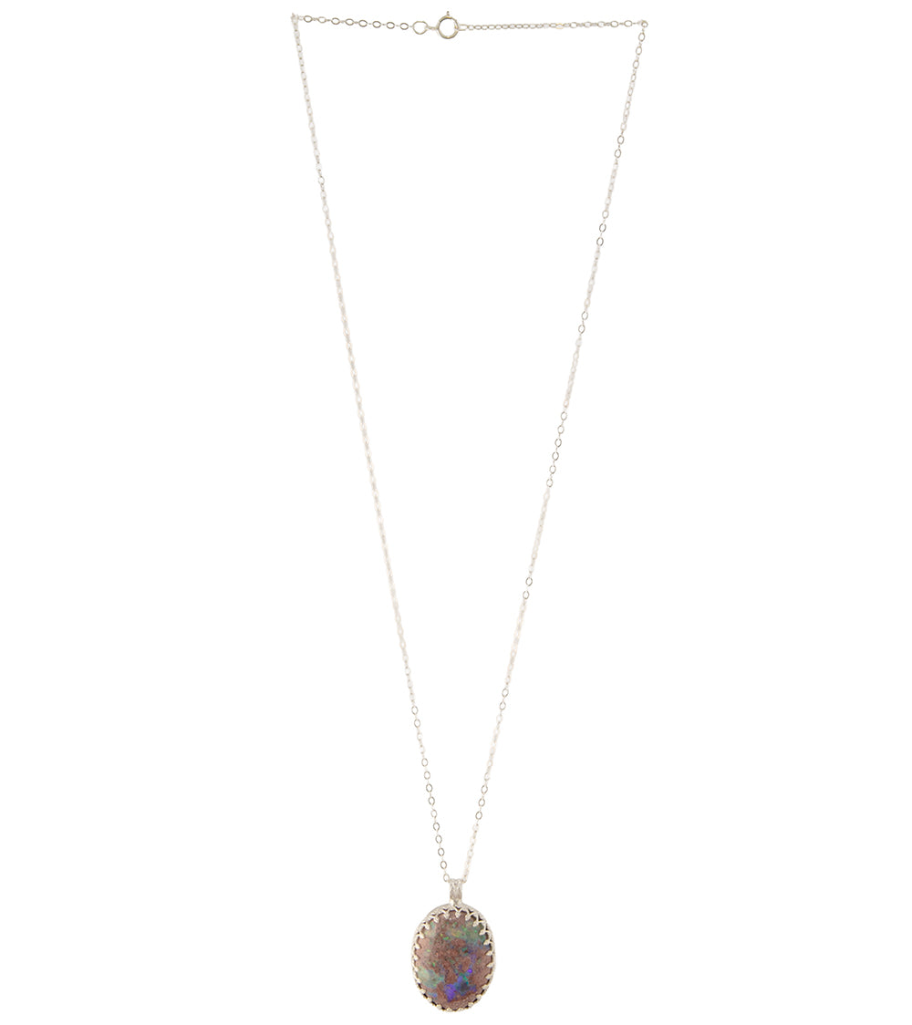 Mexican Jelly Opal cab Necklace by Galit