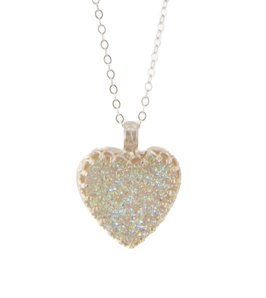 Opalized Agate Druzy Necklace by Galit