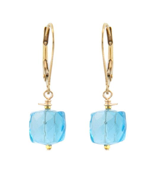 Swiss Blue Topaz Earrings by Galit