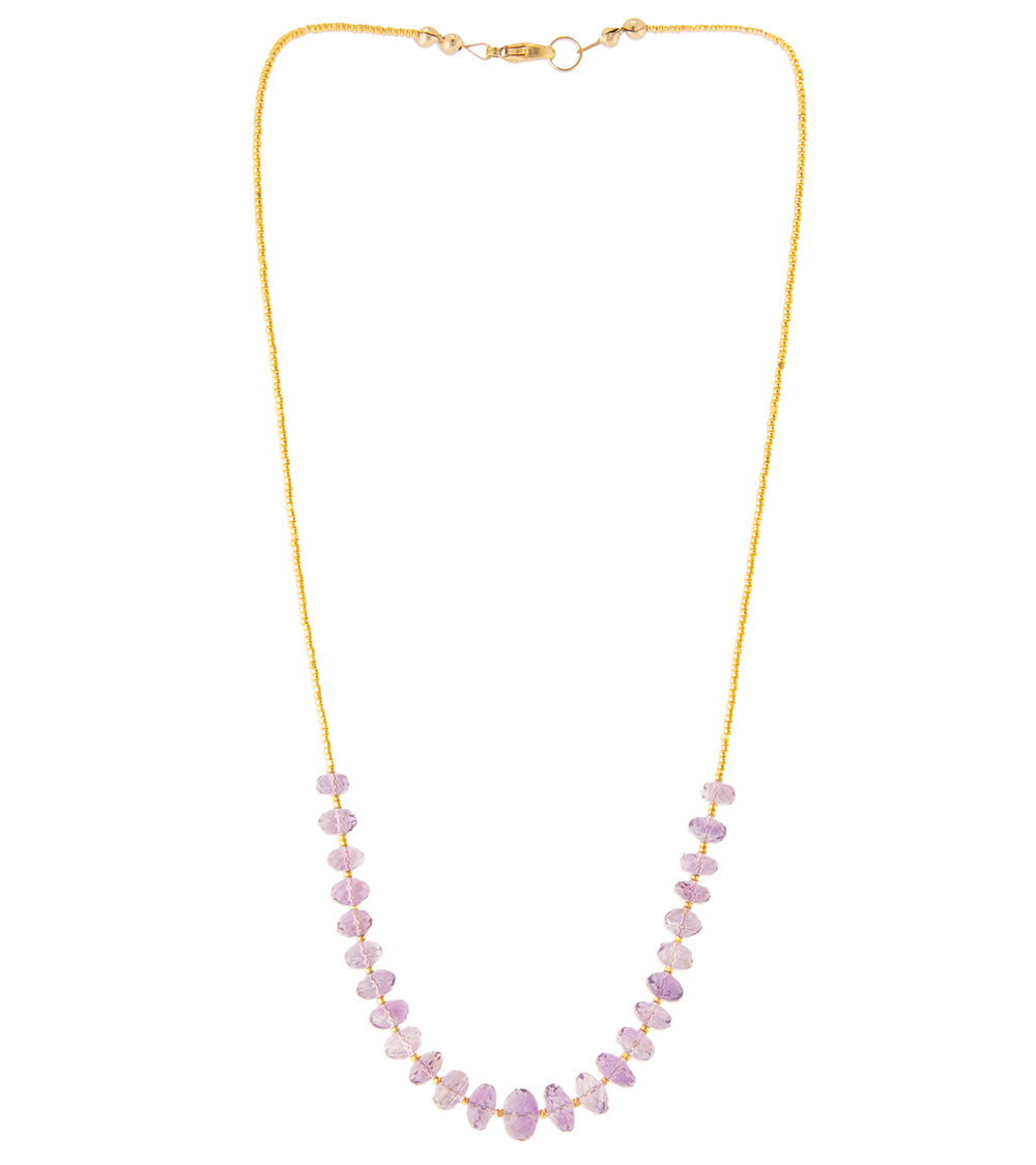 Pink Amethyst Necklace by Galit