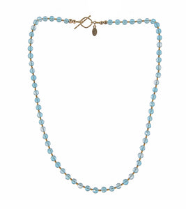Swiss Blue Topaz Necklace in Gold by Galit