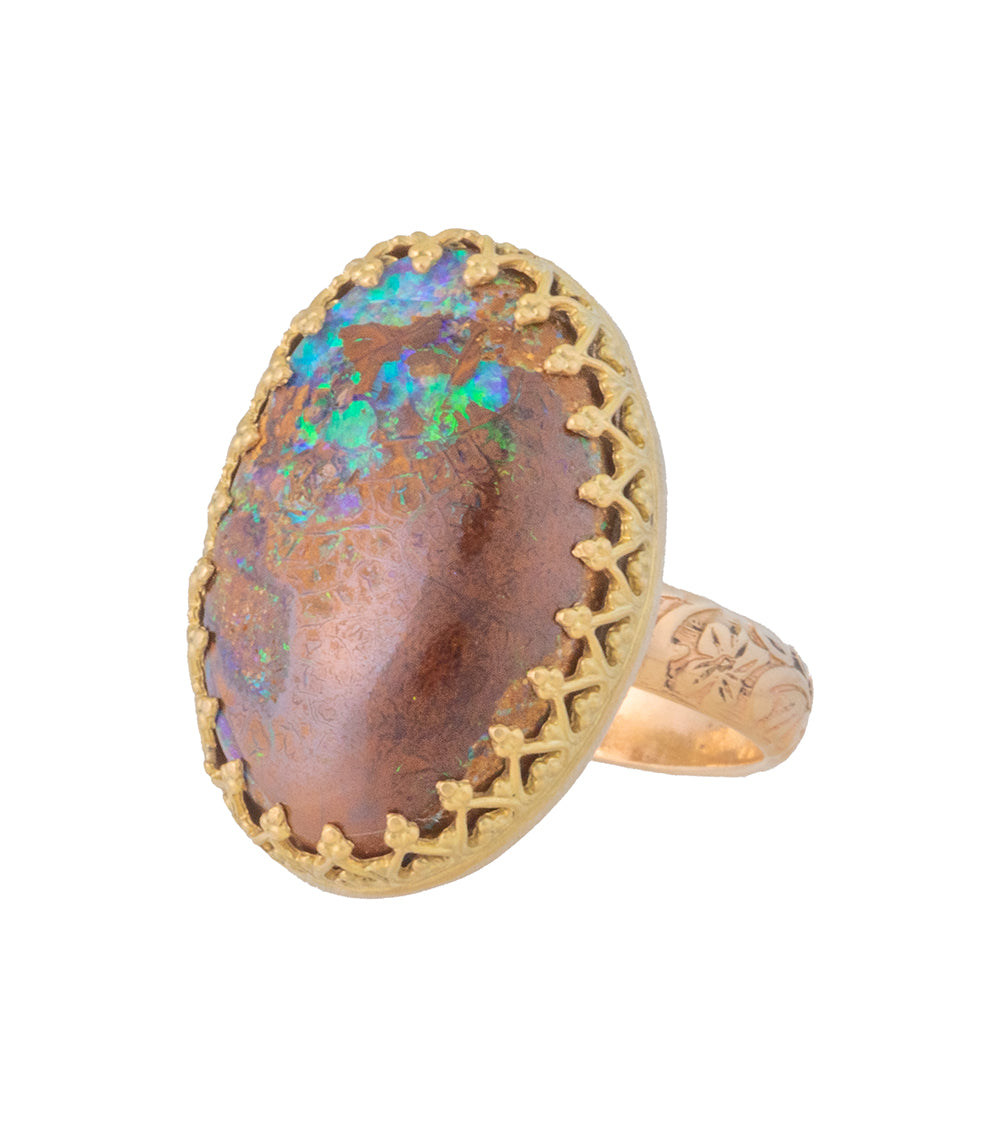 Opal Ring in Gold by Galit