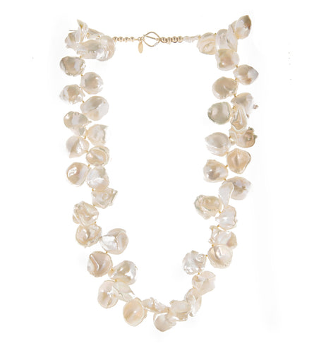 Freshwater Petal Pearl Necklace by Galit