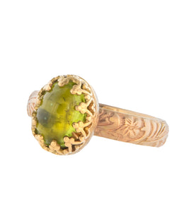 Peridot Ring in Gold by Galit