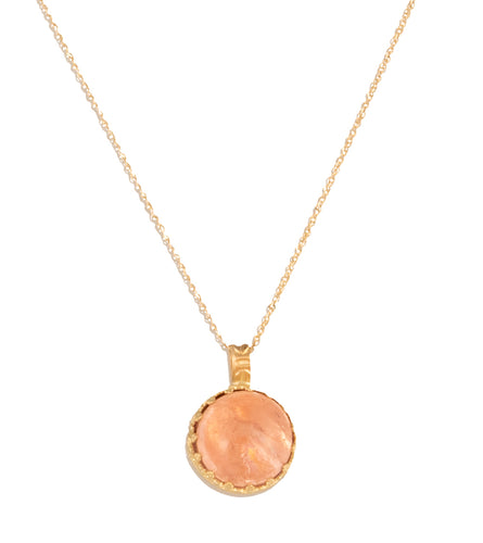 Morganite Necklace in Gold by Galit