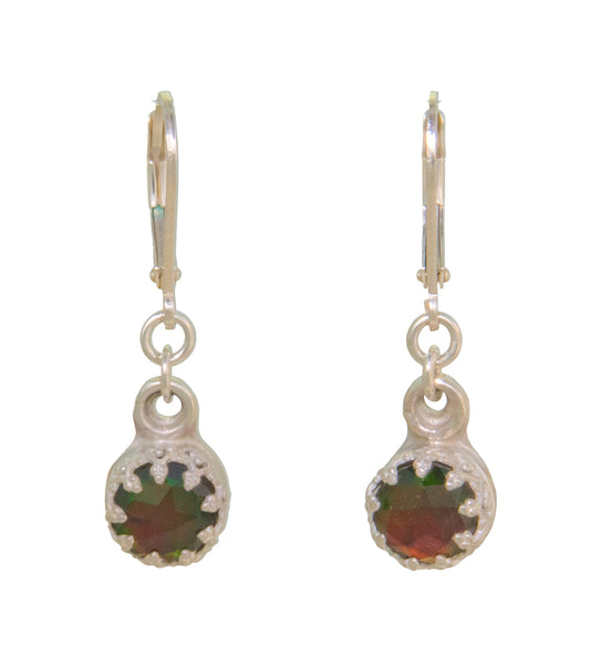 Pendientes de piedra ammolita de Galit