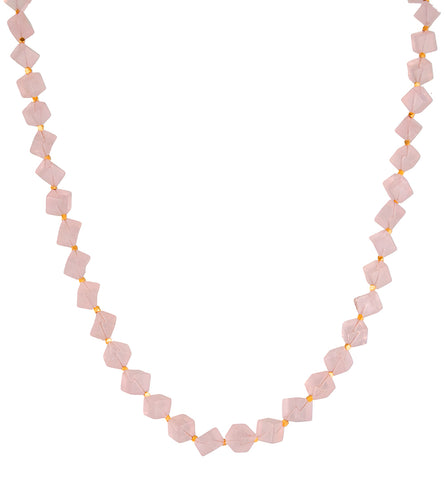 Rose Quartz Necklace by Galit