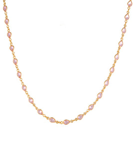 Pink Swarovski Crystal Necklace by Galit
