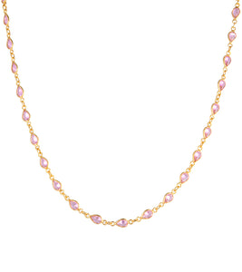 Pink Swarovski Crystal Necklace by Galit