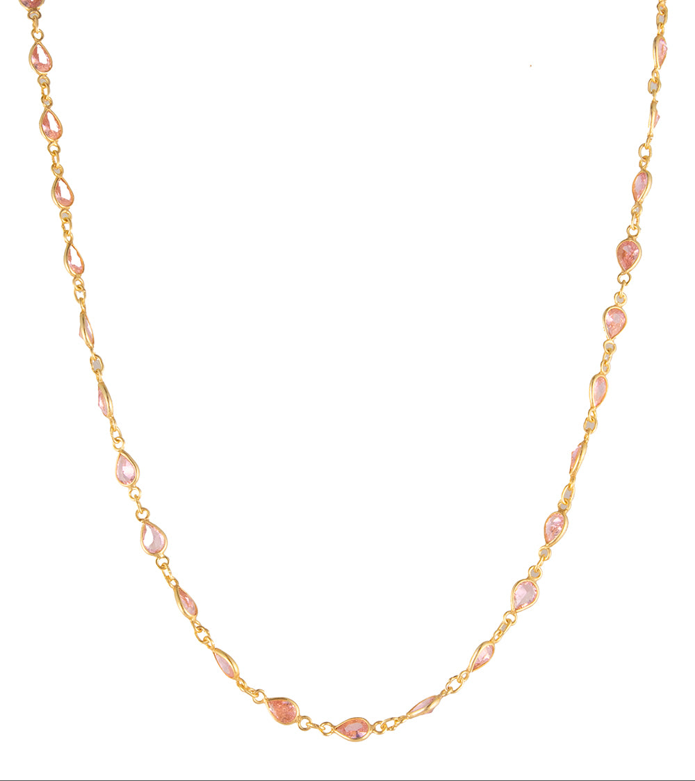 Pink Swarovski Crystal Necklace by Galit