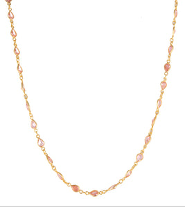 Pink Swarovski Crystal Necklace by Galit