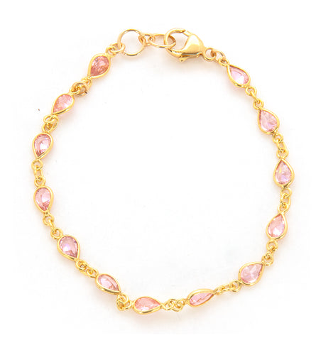 Pink Swarovski Crystal Bracelet by Galit
