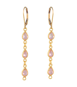 Pink Swarovski Crystal Earrings by Galit