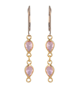 Pink Swarovski Crystal Earrings by Galit