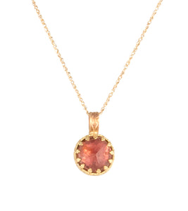Pink Tourmaline Faceted Round Cab Necklace by Galit