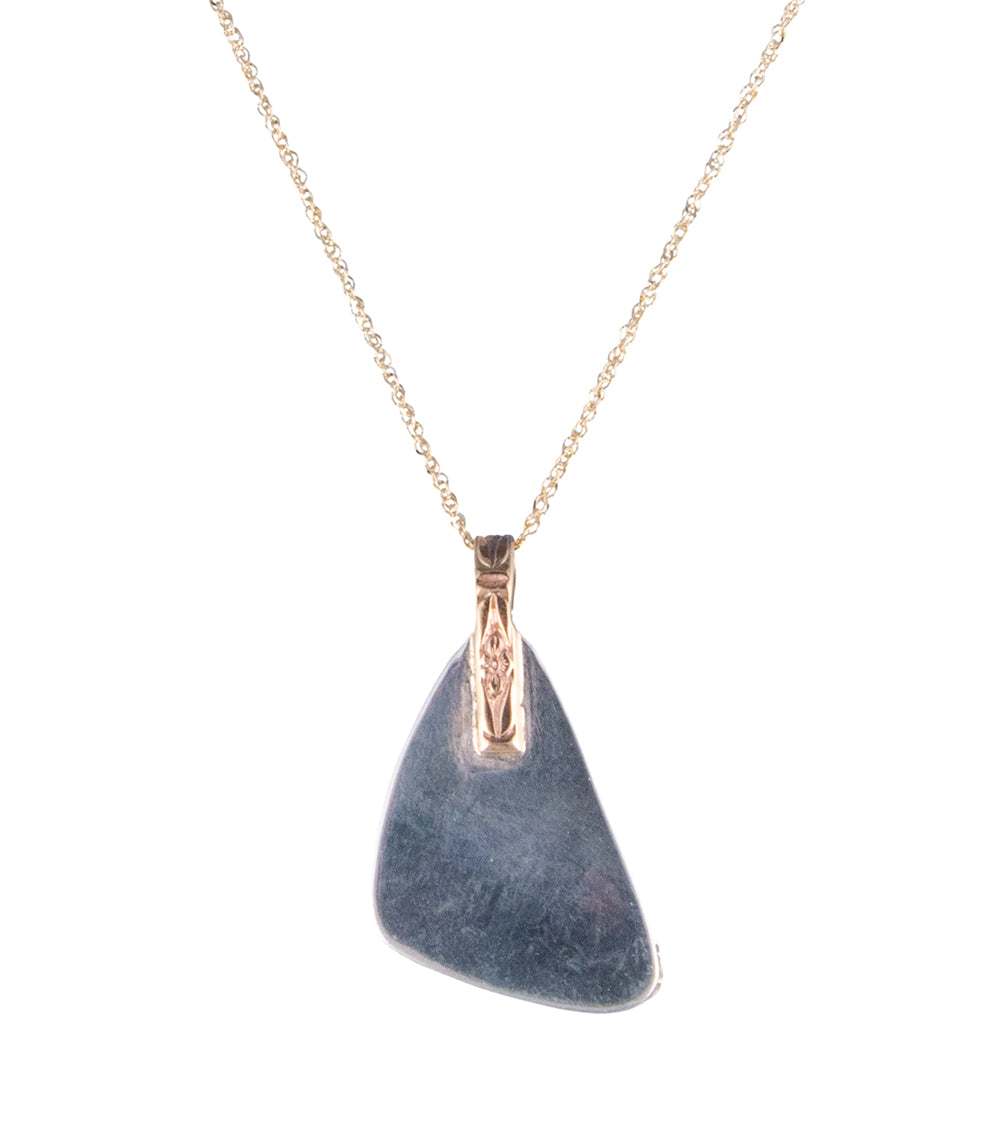 Pink Tourmaline Triangle Cab Necklace by Galit