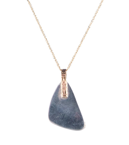 Pink Tourmaline Triangle Cab Necklace by Galit