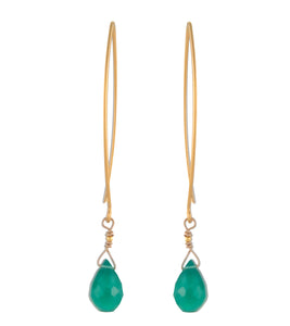 Green Onyx Earrings by Galit