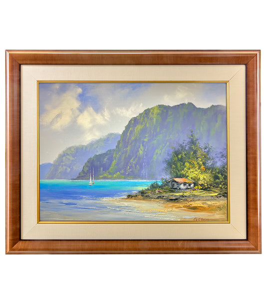 Original Painting: Island Living by the Sea by George Eguchi