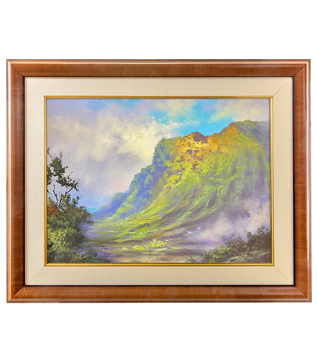 Original Painting: The Unfurling, Blue Skies by George Eguchi