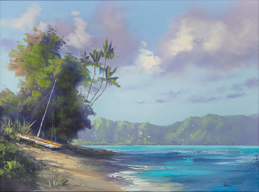 Pintura original: Colores en movimiento de George Eguchi